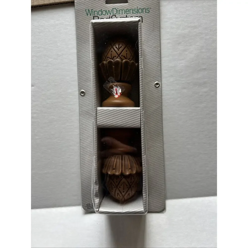 Window Dimensions Rod System Acorn Finials Fits Wood Rods 1 3/8